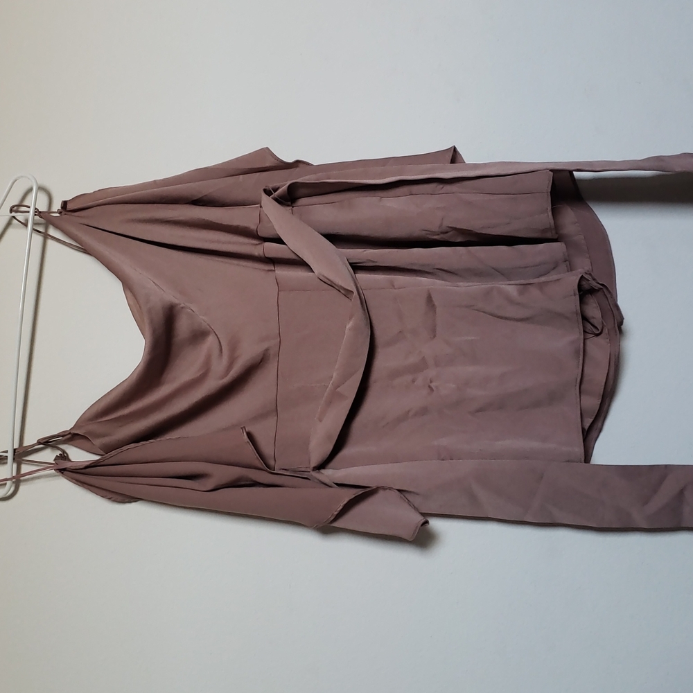 Cute silk sleeveless romper